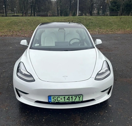 Tesla Model 3 cena 149000 przebieg: 45000, rok produkcji 2020 z Częstochowa małe 121